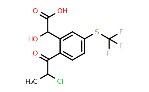 1805891-98-8 | 2-(2-Chloropropanoyl)-5-(trifluoromethylthio)mandelic acid