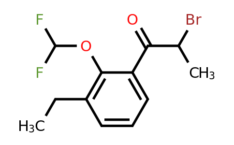 1805891-99-9 | 2-Bromo-1-(2-(difluoromethoxy)-3-ethylphenyl)propan-1-one