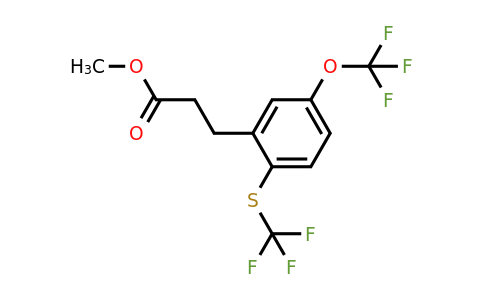 1805892-03-8 | Methyl 3-(5-(trifluoromethoxy)-2-(trifluoromethylthio)phenyl)propanoate