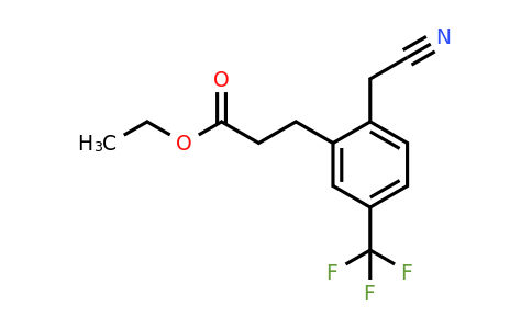 1805892-04-9 | Ethyl 3-(2-(cyanomethyl)-5-(trifluoromethyl)phenyl)propanoate