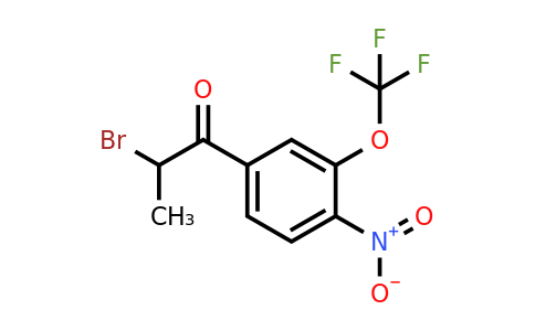 1805892-09-4 | 2-Bromo-1-(4-nitro-3-(trifluoromethoxy)phenyl)propan-1-one