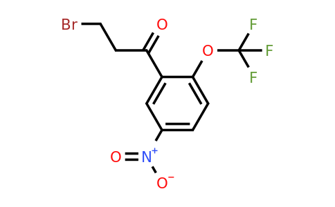 1805892-18-5 | 3-Bromo-1-(5-nitro-2-(trifluoromethoxy)phenyl)propan-1-one