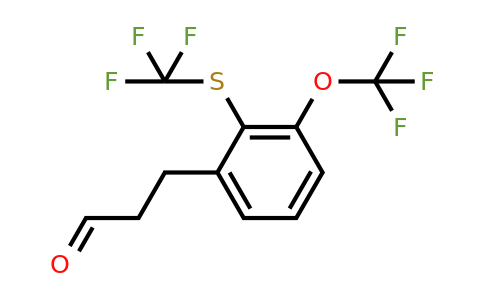 1805892-27-6 | 3-(3-(Trifluoromethoxy)-2-(trifluoromethylthio)phenyl)propanal