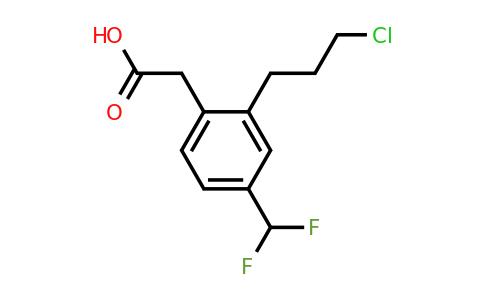 1805892-28-7 | 2-(3-Chloropropyl)-4-(difluoromethyl)phenylacetic acid
