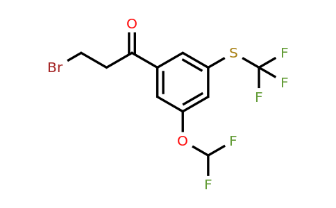 1805892-36-7 | 3-Bromo-1-(3-(difluoromethoxy)-5-(trifluoromethylthio)phenyl)propan-1-one
