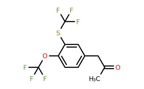 1805892-43-6 | 1-(4-(Trifluoromethoxy)-3-(trifluoromethylthio)phenyl)propan-2-one