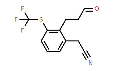 1805892-44-7 | 2-(3-Oxopropyl)-3-(trifluoromethylthio)phenylacetonitrile