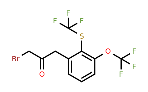 1805892-60-7 | 1-Bromo-3-(3-(trifluoromethoxy)-2-(trifluoromethylthio)phenyl)propan-2-one