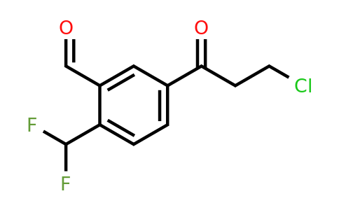 1805892-92-5 | 5-(3-Chloropropanoyl)-2-(difluoromethyl)benzaldehyde