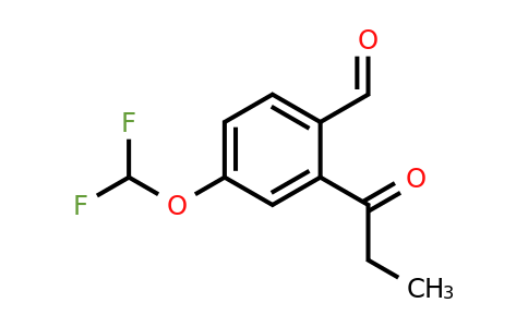 1805892-97-0 | 4-(Difluoromethoxy)-2-propionylbenzaldehyde