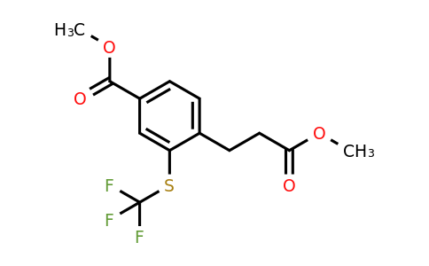 1805893-14-4 | Methyl 4-(3-methoxy-3-oxopropyl)-3-(trifluoromethylthio)benzoate