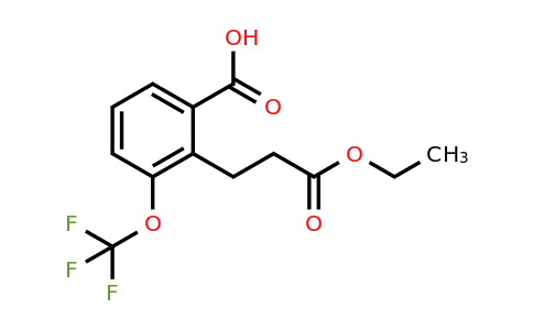1805893-22-4 | 2-(3-Ethoxy-3-oxopropyl)-3-(trifluoromethoxy)benzoic acid