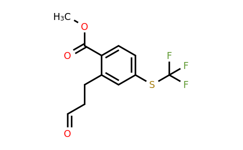 1805893-46-2 | Methyl 2-(3-oxopropyl)-4-(trifluoromethylthio)benzoate