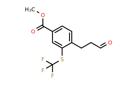 1805893-54-2 | Methyl 4-(3-oxopropyl)-3-(trifluoromethylthio)benzoate