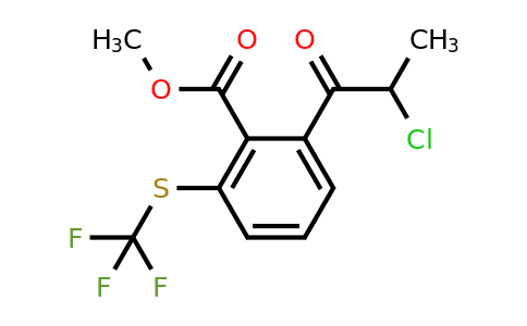 1805893-62-2 | Methyl 2-(2-chloropropanoyl)-6-(trifluoromethylthio)benzoate