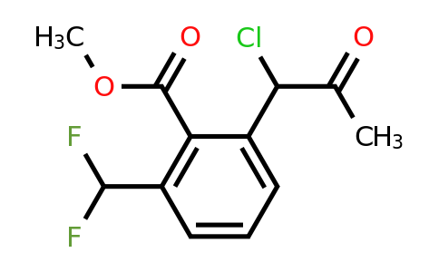 1805893-87-1 | Methyl 2-(1-chloro-2-oxopropyl)-6-(difluoromethyl)benzoate