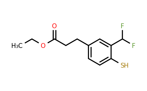 1805893-88-2 | Ethyl 3-(difluoromethyl)-4-mercaptophenylpropanoate