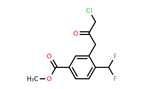 1805893-90-6 | Methyl 3-(3-chloro-2-oxopropyl)-4-(difluoromethyl)benzoate