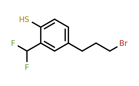 1805893-96-2 | 4-(3-Bromopropyl)-2-(difluoromethyl)thiophenol