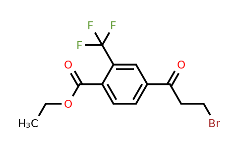 1805893-97-3 | Ethyl 4-(3-bromopropanoyl)-2-(trifluoromethyl)benzoate