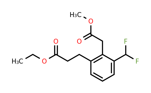 1805894-40-9 | Methyl 2-(difluoromethyl)-6-(3-ethoxy-3-oxopropyl)phenylacetate
