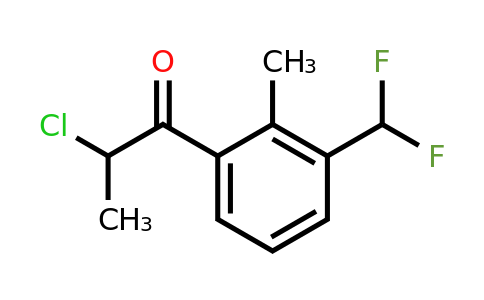 1805894-53-4 | 2-Chloro-1-(3-(difluoromethyl)-2-methylphenyl)propan-1-one