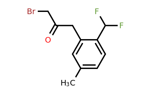 1805894-63-6 | 1-Bromo-3-(2-(difluoromethyl)-5-methylphenyl)propan-2-one