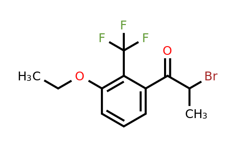 1805895-80-0 | 2-Bromo-1-(3-ethoxy-2-(trifluoromethyl)phenyl)propan-1-one