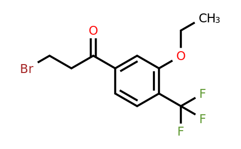 1805895-81-1 | 3-Bromo-1-(3-ethoxy-4-(trifluoromethyl)phenyl)propan-1-one