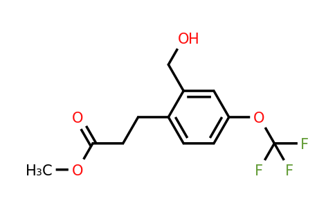1805896-50-7 | Methyl 3-(2-(hydroxymethyl)-4-(trifluoromethoxy)phenyl)propanoate