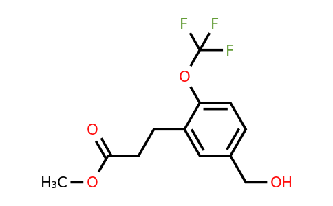 1805896-68-7 | Methyl 3-(5-(hydroxymethyl)-2-(trifluoromethoxy)phenyl)propanoate