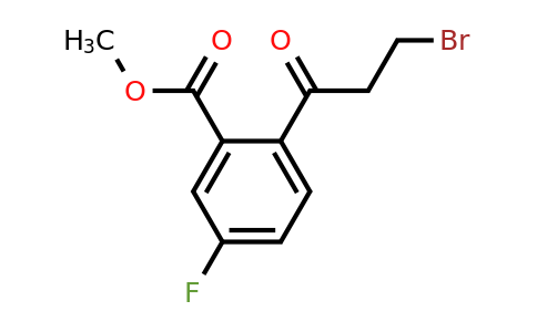 1805896-70-1 | Methyl 2-(3-bromopropanoyl)-5-fluorobenzoate
