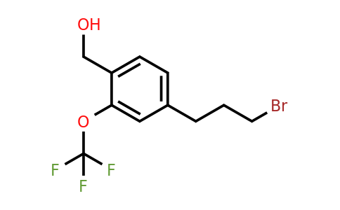 4-(3-Bromopropyl)-2-(trifluoromethoxy)benzylalcohol