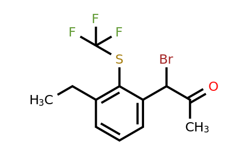 1805897-70-4 | 1-Bromo-1-(3-ethyl-2-(trifluoromethylthio)phenyl)propan-2-one