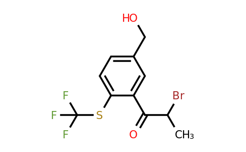 1805898-42-3 | 3-(2-Bromopropanoyl)-4-(trifluoromethylthio)benzylalcohol