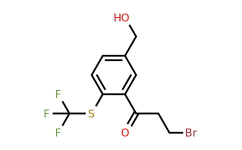 1805898-53-6 | 3-(3-Bromopropanoyl)-4-(trifluoromethylthio)benzylalcohol