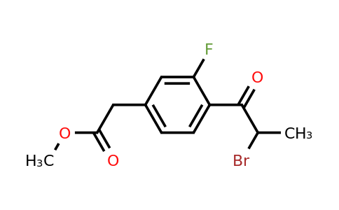 1805898-85-4 | Methyl 4-(2-bromopropanoyl)-3-fluorophenylacetate