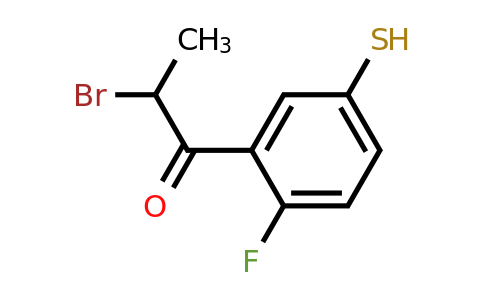 1805899-00-6 | 2-Bromo-1-(2-fluoro-5-mercaptophenyl)propan-1-one