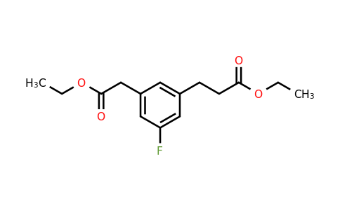 1805899-49-3 | Ethyl 3-(3-ethoxy-3-oxopropyl)-5-fluorophenylacetate