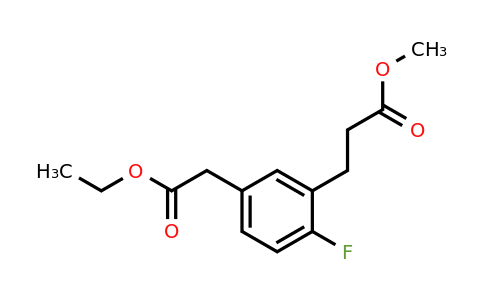 1805899-58-4 | Ethyl 4-fluoro-3-(3-methoxy-3-oxopropyl)phenylacetate