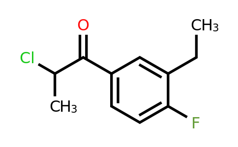 1805899-59-5 | 2-Chloro-1-(3-ethyl-4-fluorophenyl)propan-1-one