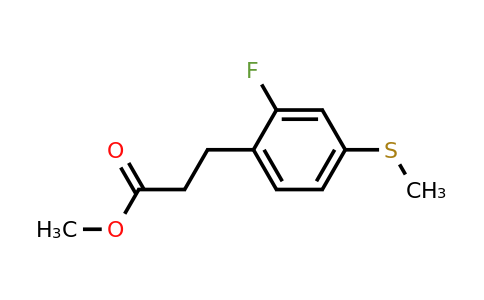 1805899-78-8 | Methyl 3-(2-fluoro-4-(methylthio)phenyl)propanoate