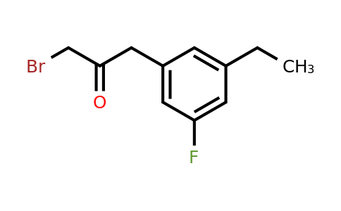 1805899-88-0 | 1-Bromo-3-(3-ethyl-5-fluorophenyl)propan-2-one