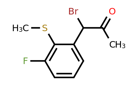 1805900-22-4 | 1-Bromo-1-(3-fluoro-2-(methylthio)phenyl)propan-2-one