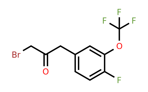 1805901-41-0 | 1-Bromo-3-(4-fluoro-3-(trifluoromethoxy)phenyl)propan-2-one