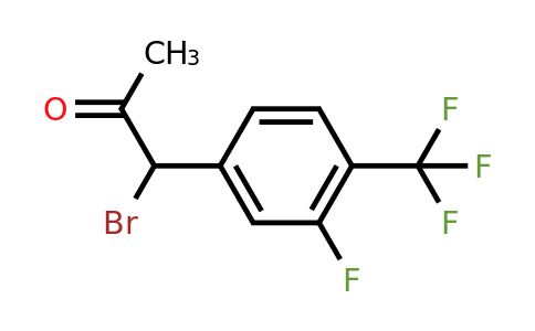1805901-68-1 | 1-Bromo-1-(3-fluoro-4-(trifluoromethyl)phenyl)propan-2-one