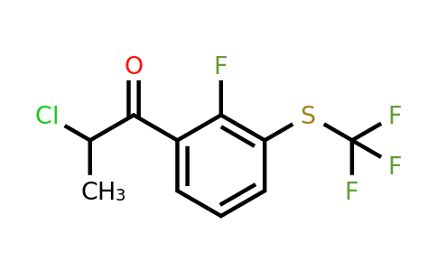 1805902-59-3 | 2-Chloro-1-(2-fluoro-3-(trifluoromethylthio)phenyl)propan-1-one