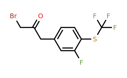 1805902-94-6 | 1-Bromo-3-(3-fluoro-4-(trifluoromethylthio)phenyl)propan-2-one