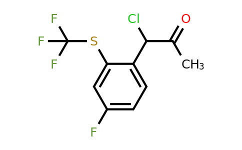 1805903-03-0 | 1-Chloro-1-(4-fluoro-2-(trifluoromethylthio)phenyl)propan-2-one