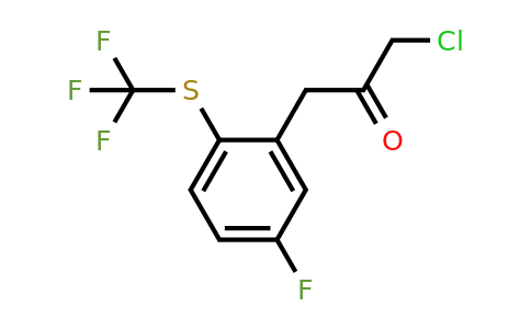 1-Chloro-3-(5-fluoro-2-(trifluoromethylthio)phenyl)propan-2-one